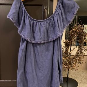 Blue dressy tank top